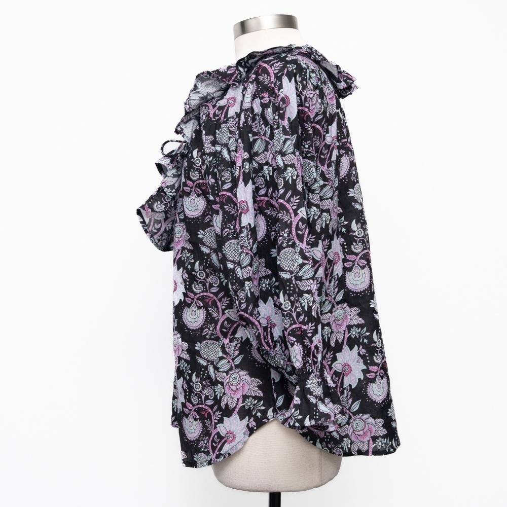 Mille‎ - May Linen Ruffle Blouse - Picture 5 of 11
